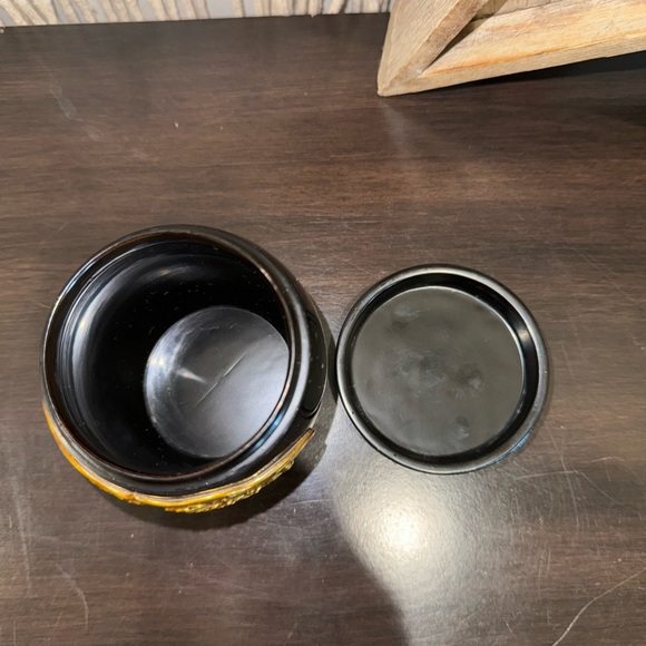 Vintage Chinese Black LAQUERWARE Gold Gilt Vanity or desk Set - Picture 11 of 15